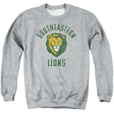 Southeastern Louisiana Uni Adult Crewneck Sweatshirt Logo, Athl Heath, S-3XL