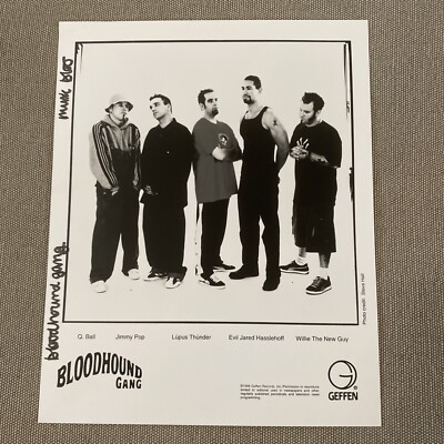 Bloodhound Gang Press Photo 8x10”. Jimmy Pop, Lupus, Geffen