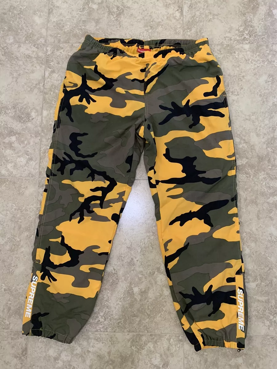 Supreme yellow camo clearance pants