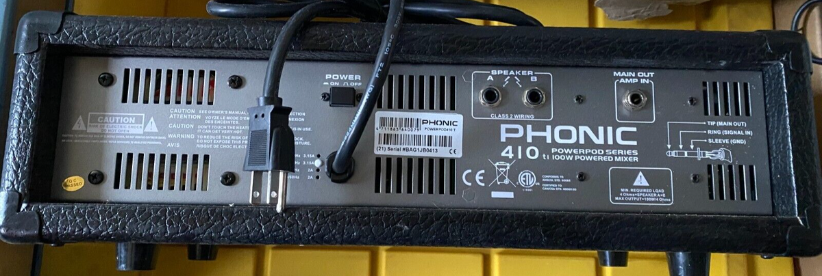 【未使用】PHONIC フォニック POWERPOD 410 100v POWERPOD 410 R