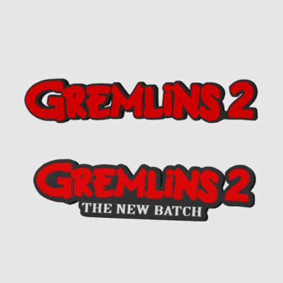 Gremlins 2 3D gedruckte Horror Bordüre Display Plakette