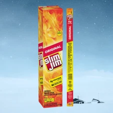 Slim Jim Original Meat Sticks 6g Protein 0.97 oz each Stick 24 Count