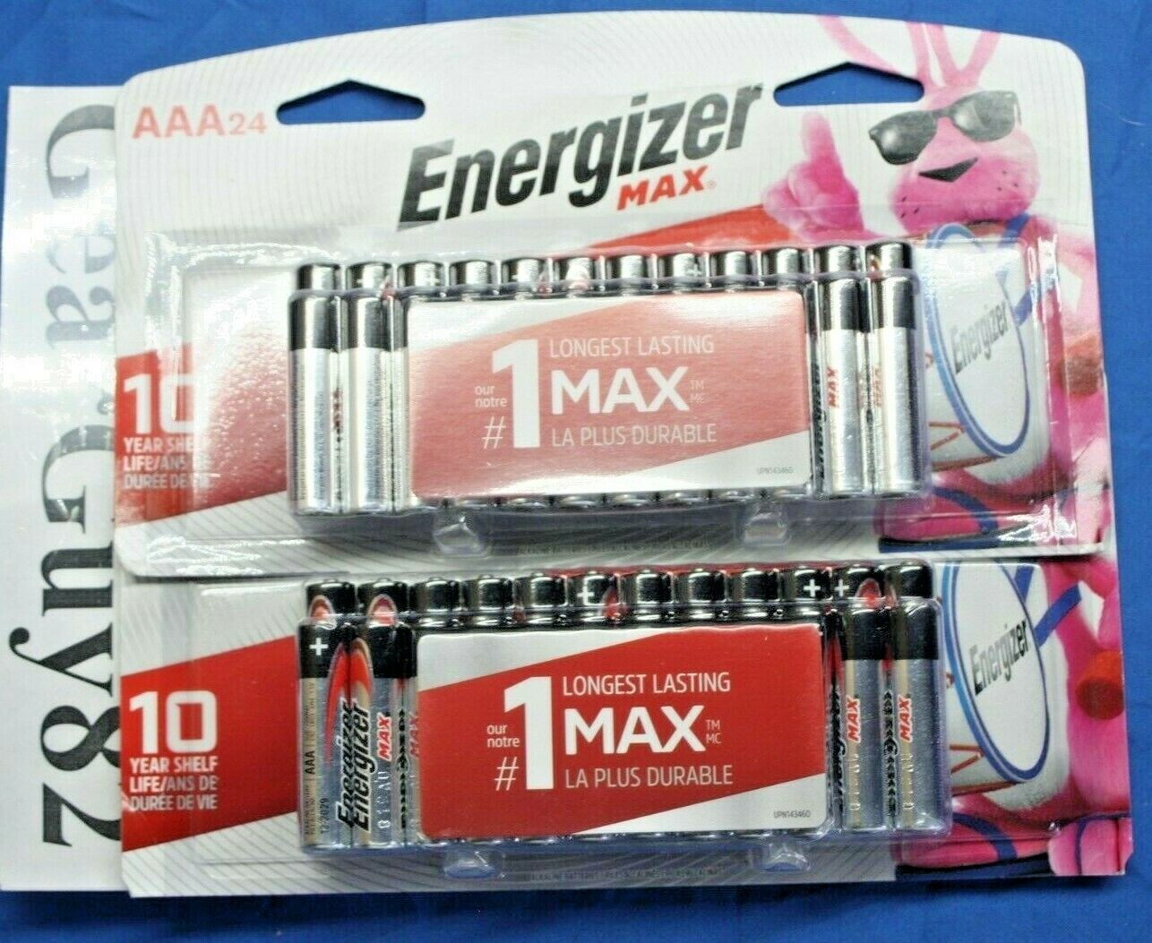 Energizer AAA Batteries 2 pack of (24 Count),  Triple A Max Alkaline Battery E39-image