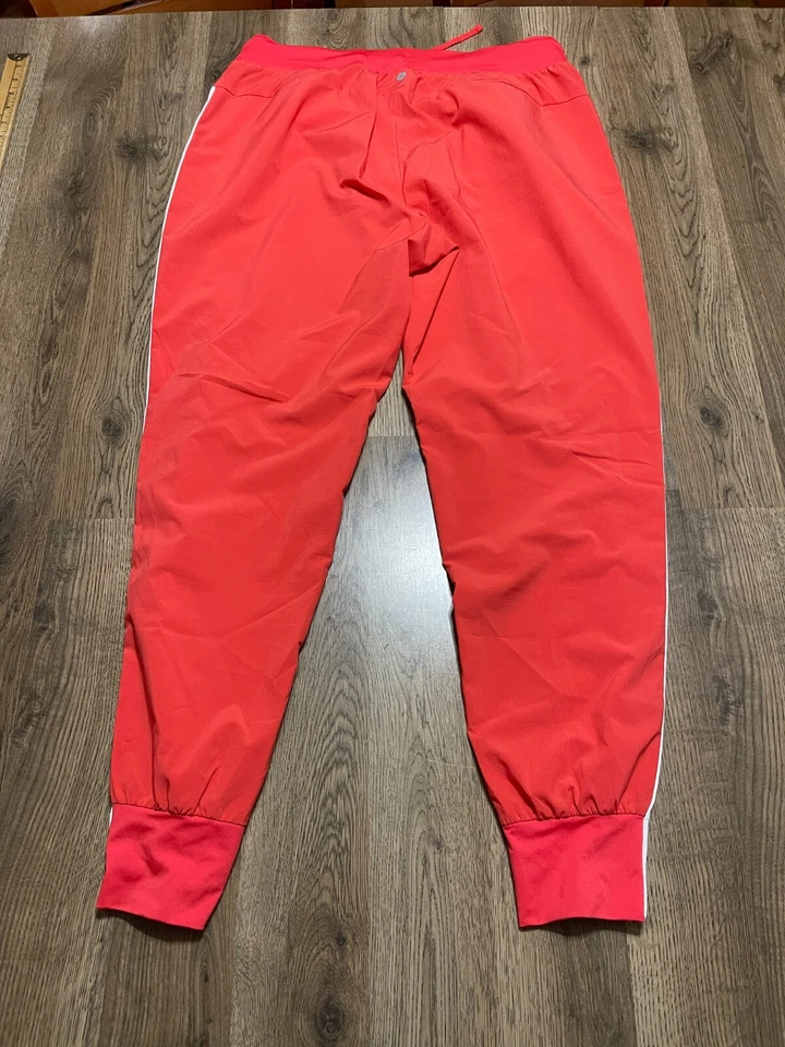 Pantalones AVIA, para mujer talla grande, rojo blanco negro, pantalones deportivos, cintura corbata Foto 2 de 4