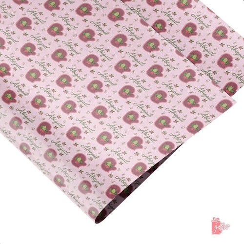 Custom Christmas Wrapping Paper Name Personalized Girly Mittens Cute Gift Wrap - Picture 4 of 4