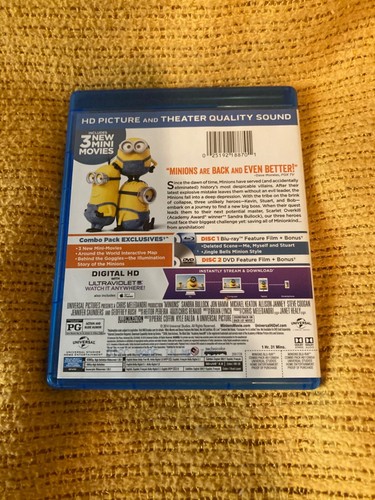 Minions (BluRay + DVD + Digital, Widescreen, 2014, Illumination, Universal) - Picture 2 of 4