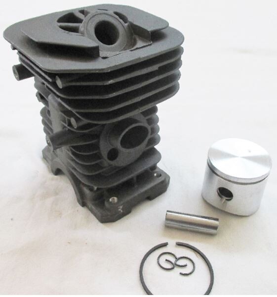 Cilindro Pistone Adattabile Motosega Husqvarna 372 D 50 Aspirazione Quadrata Gruppo Termico - Foto 7