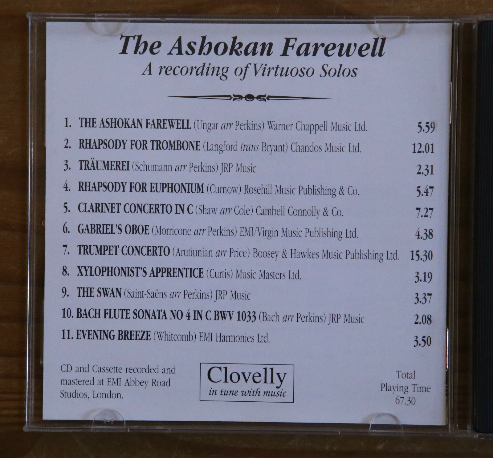 HM Royal Marines Ashokan Farewell CD (1995) A Recording of Virtuoso Solos 5026379001092 eBay