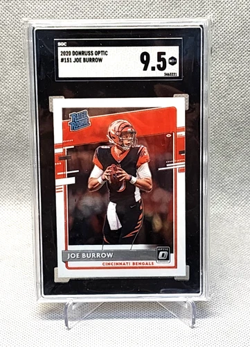 2020 Donruss Optic Joe Burrow Rated Rookie #151 SGC 9.5