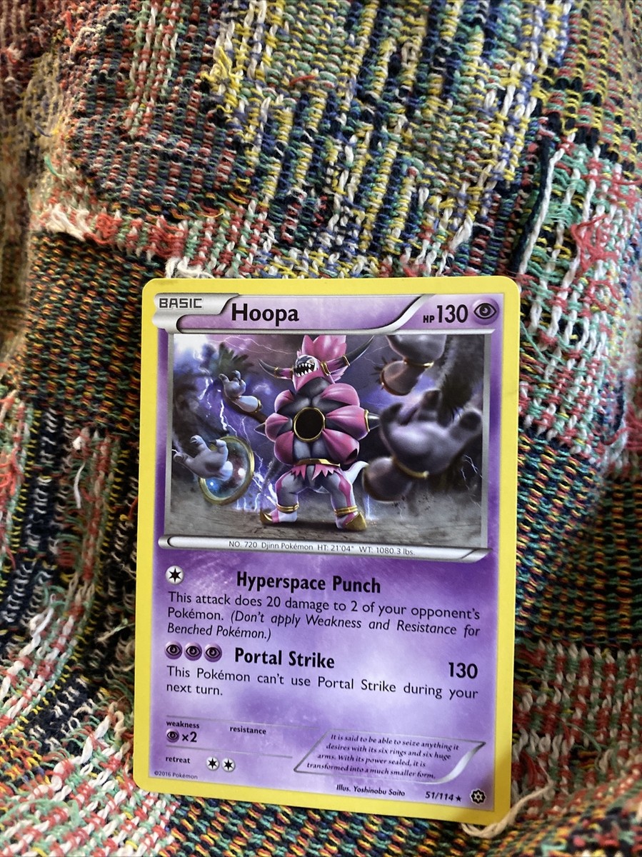 POKEMON Trading Card Basic Hoopa HP130 Hyperspace punch portal