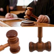 1PC Crafted Court Hammer Gavel Handmade Wooden Auction Lawyer Judge Hammer Nice