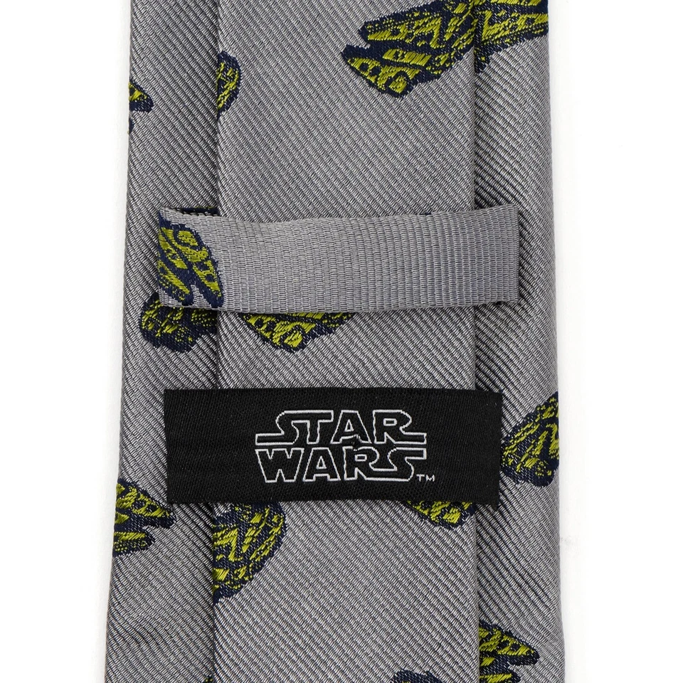 Corbata para hombre Star Wars Millennium Falcon gris Foto 4 de 4