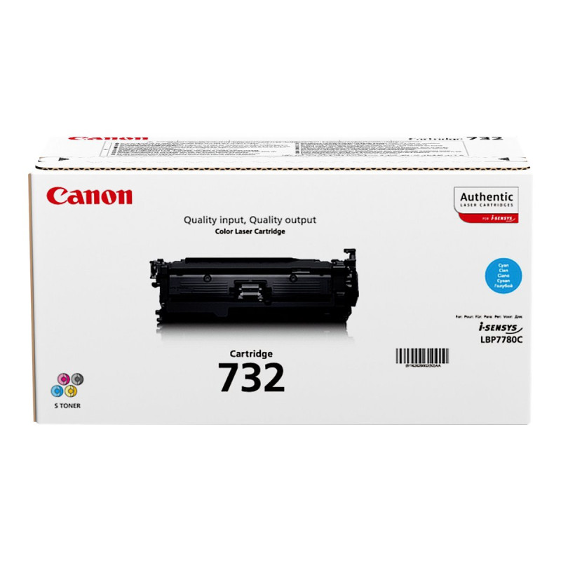Тонер Canon 732 cyan для печати на 6400 тонеров с 5-ной плотностью 47390₽