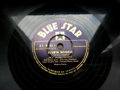 0015/ JACK DUVAL QUARTET-Blue´n Boogie-Groovin´ high-MODERN JAZZ-78rpm Schellack