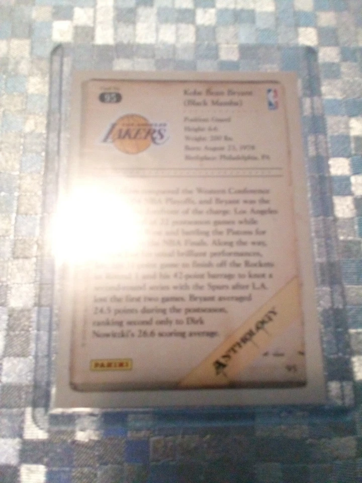 2012-13 Kobe Panini Anthology Kobe Bryant #95 - Image 2 of 2