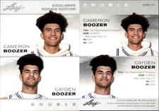 2025 Leaf ROOKIE EXCLUSIVE EDITION CAMERON BOOZER / CAYDEN BOOZER ERE-01 DUKE