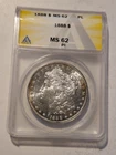 1888 Morgan Silver Dollar MS 62P/L  ANACS