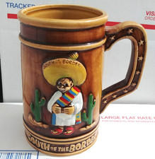 Vintage SOUTH OF THE BORDER ceramic MUG cup s...