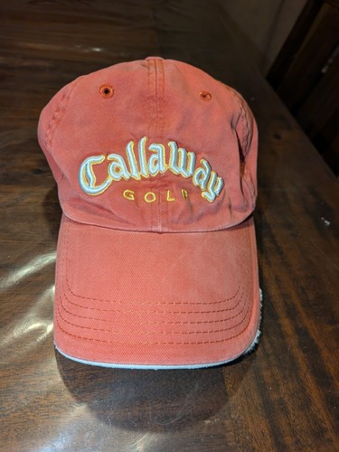 Vintage 90’s Salmon Color Callaway Golf adjustable cap