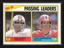 1983 Passing Leaders (Dan Marino / Steve Bartkowski) 1984 Topps #202 TYW5