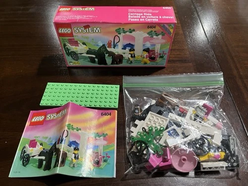 Lego Paradisa #6404 - Carriage Ride; 99% Complete w/ Box & Manual