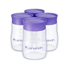 Lansinoh Breastmilk Storage Bottles 4 Pack 5oz BPA BPS Free Baby Milk Storage