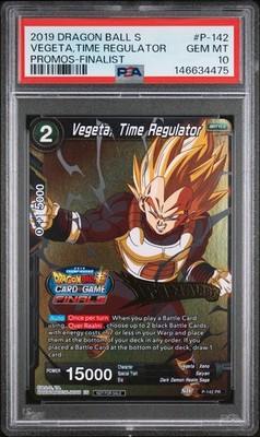 2019 DRAGON BALL SUPER PROMOS FINALIST #P-142 VEGETA, TIME REGULATOR PSA 10