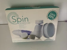 SPIN For Perfect Skin Cleansing Body Exfoliating Brush Pumice Stone Kit Set 