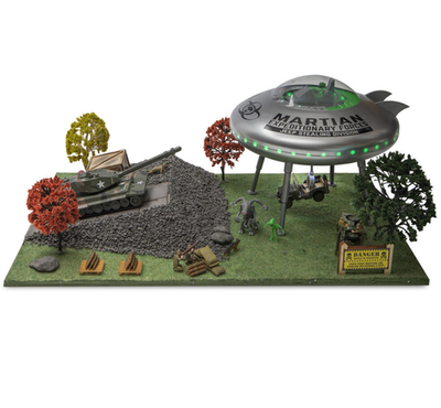 #ad O Gauge Operating War of the Worlds with LED Lights UFO Animated Tractor Train $183.97