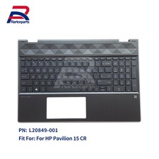 For L20849-001 HP X360 15-CR 15T-CR00 15-CR0035NR Palmrest Backlit Keyboard US