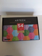 Arteza Extra Fine Glitter | Non- Toxic Set of 53 Shaker Jars (one missing)