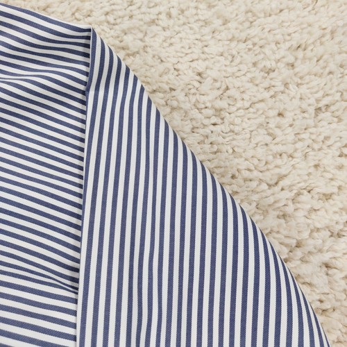 Gieves and Hawkes Button Up Hemd Herren Gr. 16, neue Passform, französische Manschette, marineblau gestreift - Bild 8 von 13