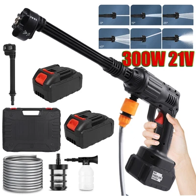 MARKENLOS 300w 21V Hochdruckreiniger Für Makita +2 Akku Spritzpistole Reinigungsgerät