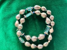 Perlenkette Tahiti Schoeffel - Exklusives Kollier mit Aquamarin