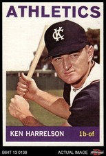 1964 Topps #419 Ken Harrelson Athletics RC 8 - NM/MT