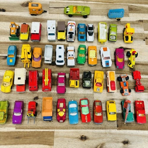 Matchbox Vintage Toy Cars Lot Lot of 40+ Rough Condition Made In England Misc