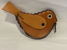 Handmade Bird Coin Purse Leather Mini Wallet Made In Philippines