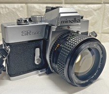 Excellent 5 Minolta SR505 Silver 35mm SLR Film Camera w/ 50mm f/1.4 From JAPAN