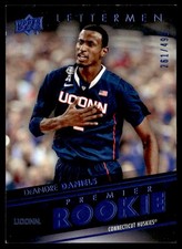 2014-15 Upper Deck Letterman Premier Rookie DeAndre Daniels 261/499 Uconn