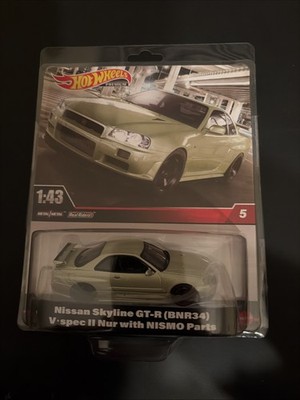 Hot Wheels 1:43 Nissan Skyline GT-R R34 V-Spec II Nur Nismo Real Riders Premium