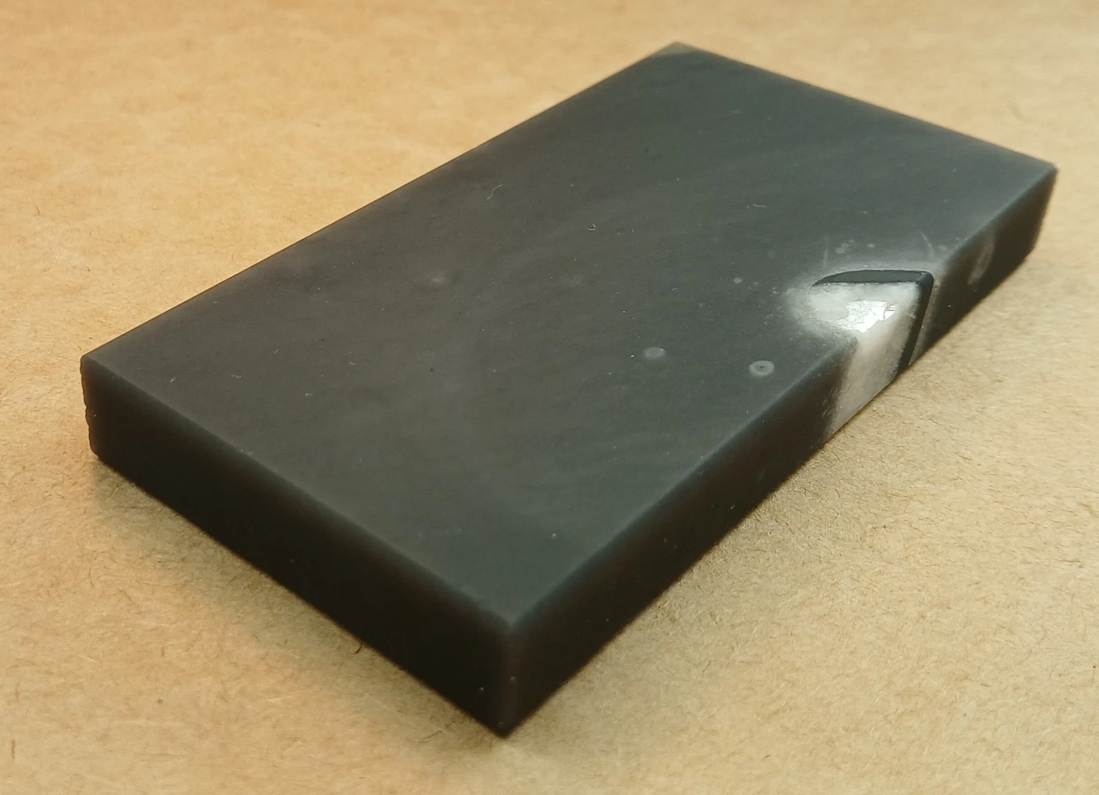 4"x 2"x 1/2" Surgical Black Hard Arkansas Oilstone, Whetstone, Sharpening Stone