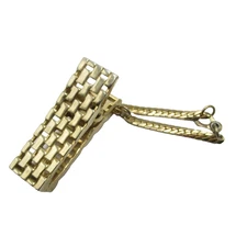 Gold Tone Strong Clip Glove Holder Vintage