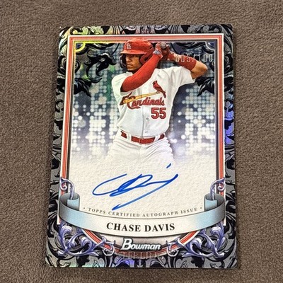 CHASE DAVIS 2024 BOWMAN STERLING AUTOGRAPH AUTO #005/100 PA-CDA