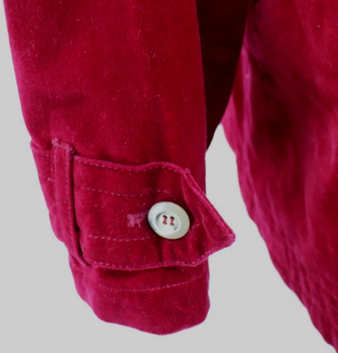 Emanuel Ungaro Liberte 夹克女式 12 红色天鹅绒双排扣安静豪华 — 第 3/4 张图片