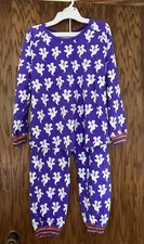 Disney Womens 2-Piece Cute Mickey Mouse Halloween Long Sleeve PJs Purple M