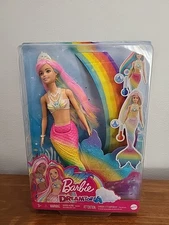 Barbie Dreamtopia RAINBOW MAGIC Mermaid Doll Water-Activated Color Change Blonde