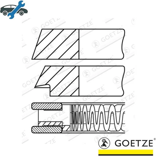 4x PISTON RING KIT 08-102500-00 FOR VOLVO B5254S/5254T/5244S/5244S5 2.4L 5cyl