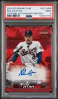 2024 Topps Stadium Club Nolan Ryan Chrome Red Refractor Auto /25 SCCA-NR