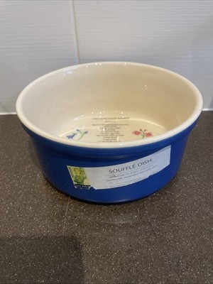 Jane Asher Blau Soufflé Schale. Top Zustand nie benutzt worden