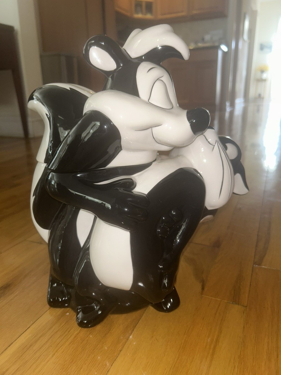 sho★アンドーナッツ博士、ポーキー、ピッキー Vintage Pepe Le Pew & Penelope Kiss Cookie Jar Collectible Warner